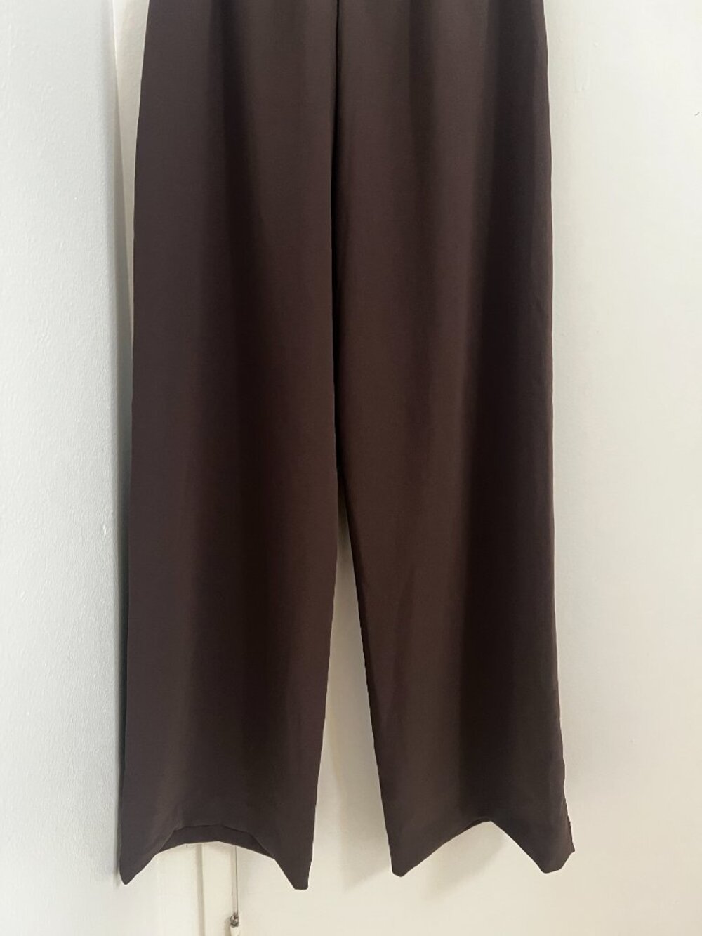 Aritzia Wilfred The Lodge Pants- Crepette- Rich Mocha Brown - Size Medium - Picture 7 of 7